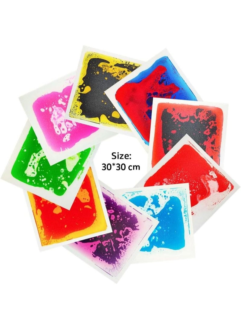 abley's Therapeutic Sensory Liquid Tiles for Autism Support, Interactive Color-Changing Floor Mat, Visual Stimulation, Multi-Color (Set of 1) - Image 2